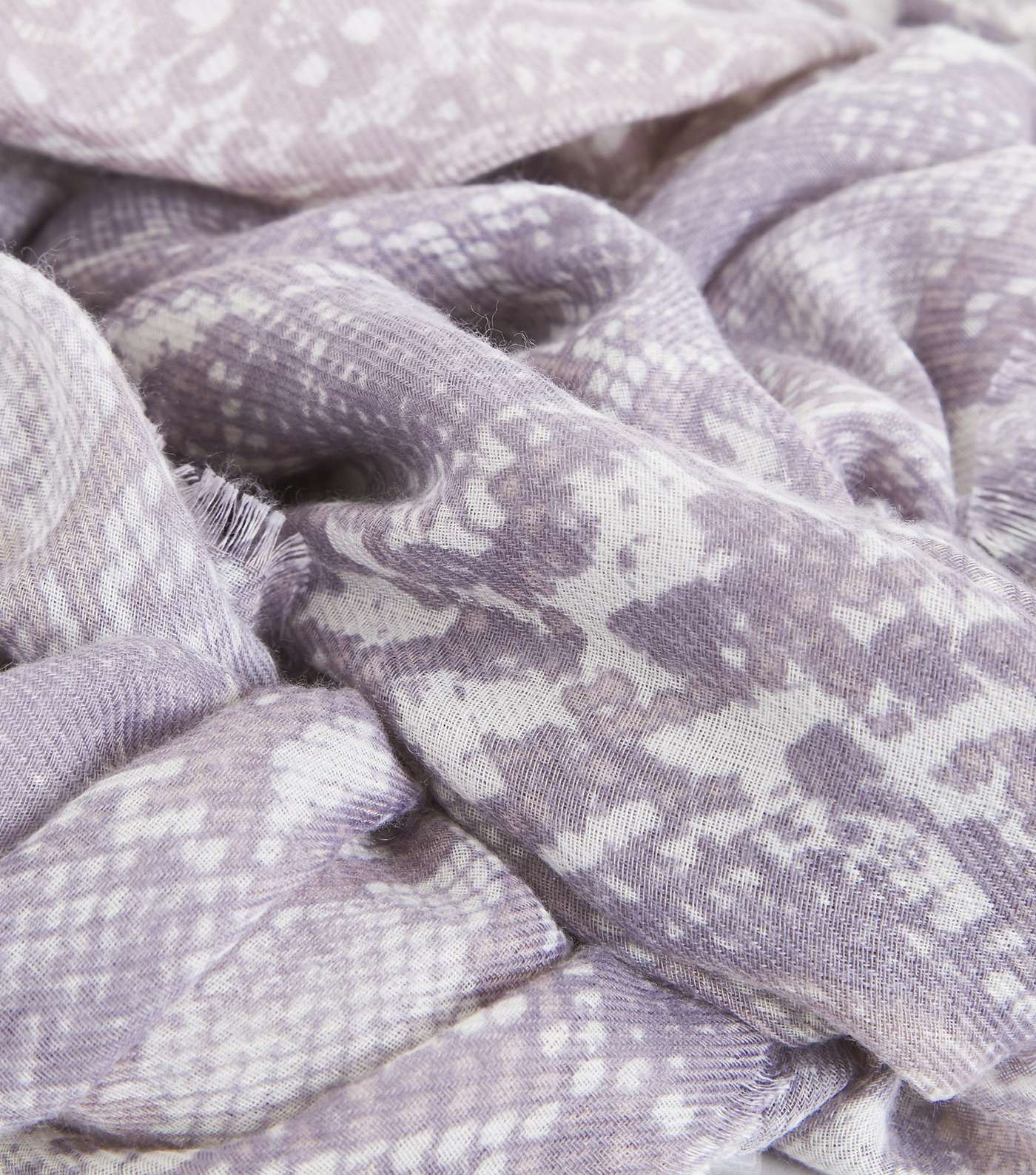Lilac Snake Print Scarf Image 4