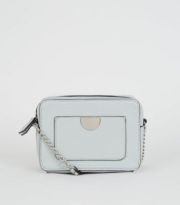 pale blue handbags new look