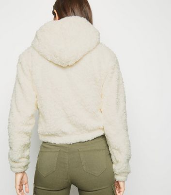 cream hooded jacket