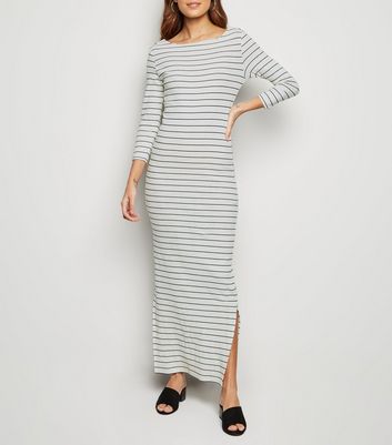 JDY White Stripe Long Sleeve Maxi Dress New Look shop for JDY White Stripe Long Sleeve Maxi Dress New Look at Shopo