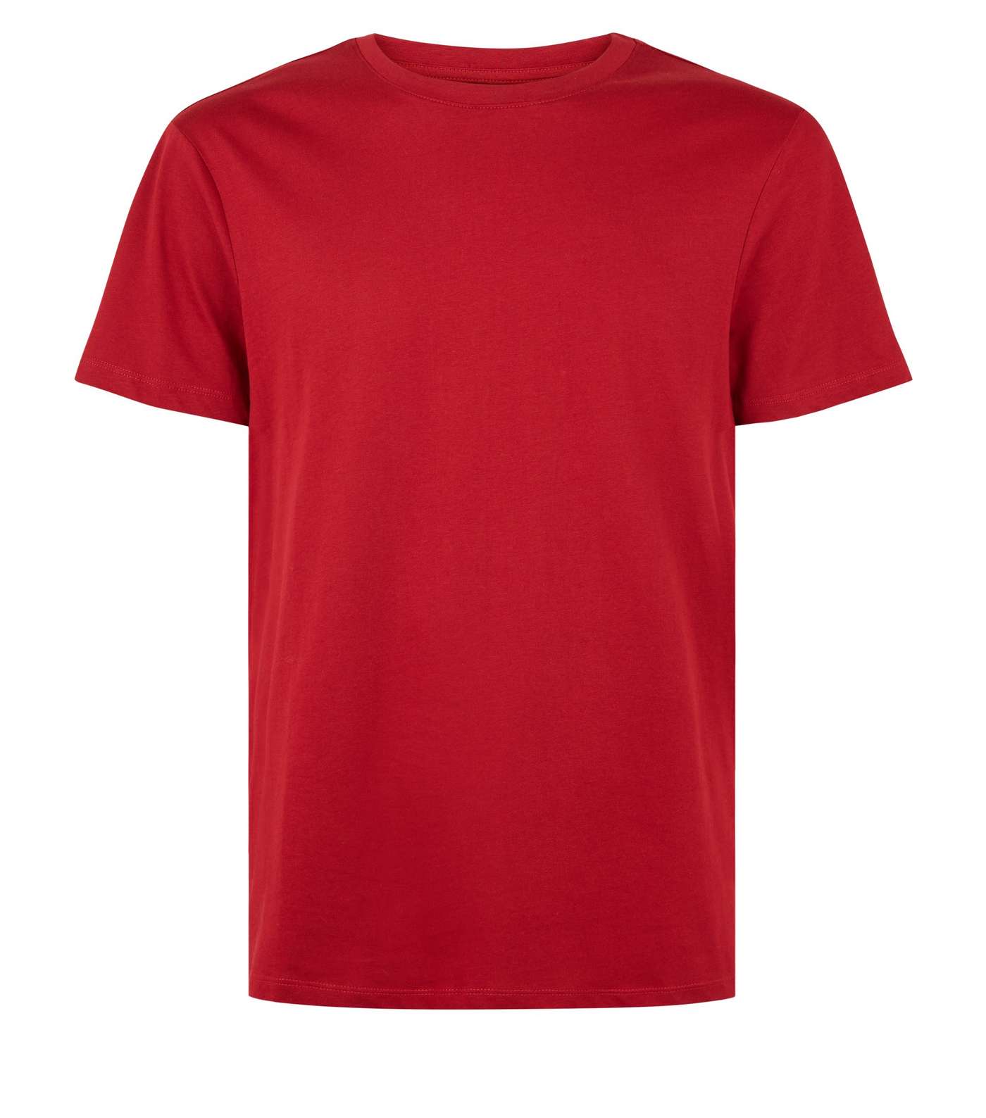 Red Crew Neck T-Shirt Image 4