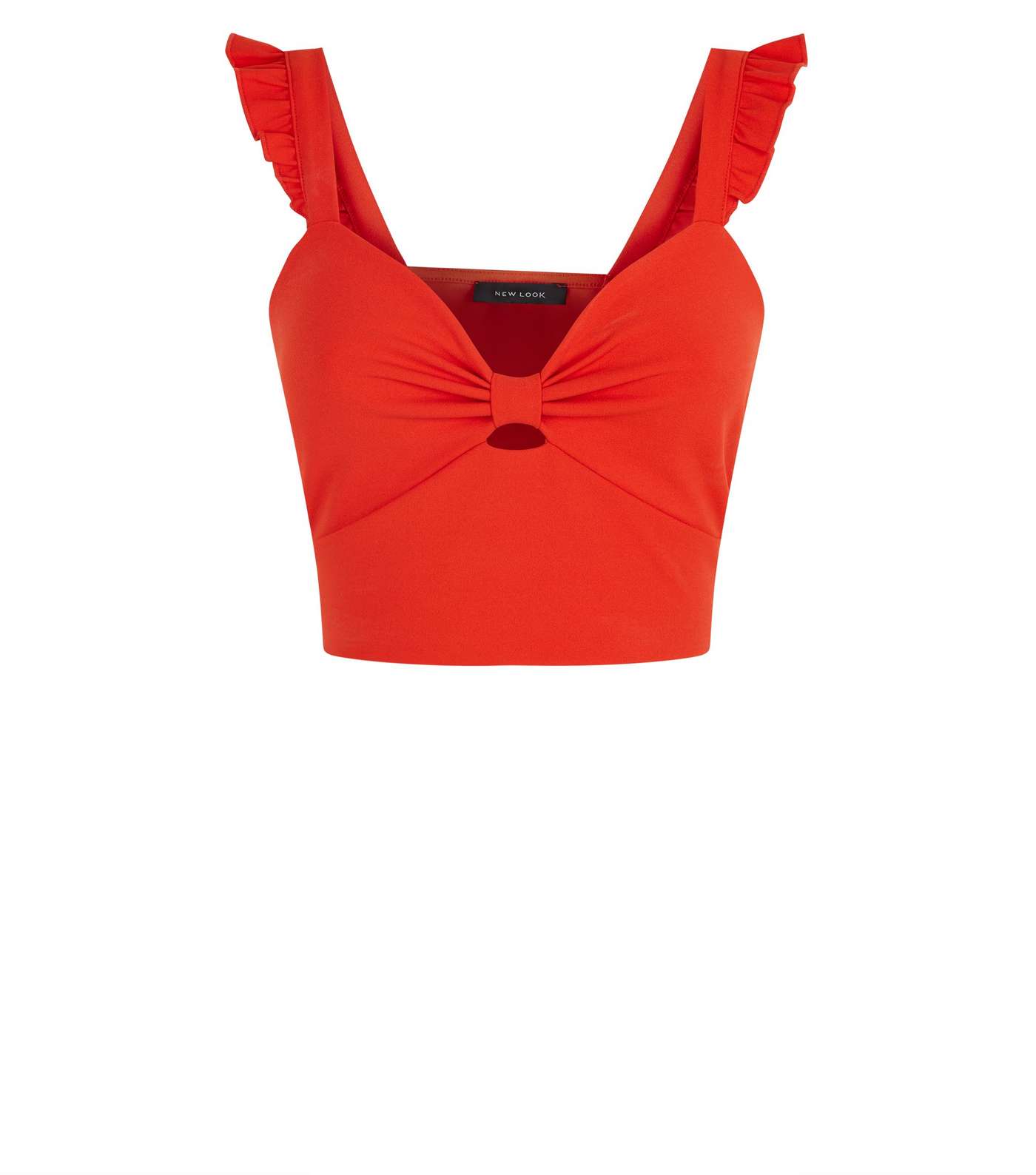 Red Bow Front Crop Top Image 4