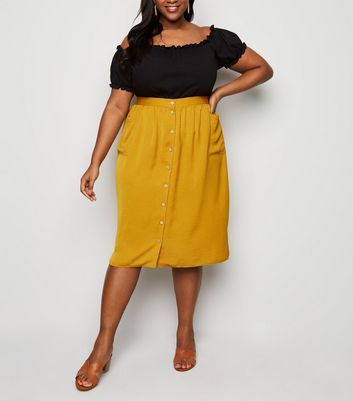 Mustard button shop up skirt