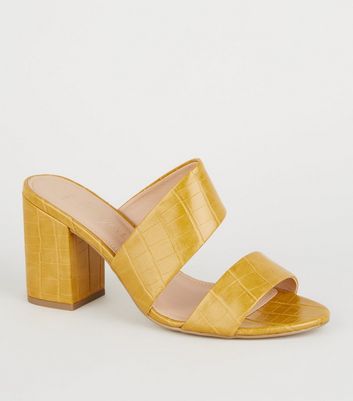 yellow shoes wide fit