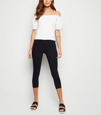 black slim capri pants