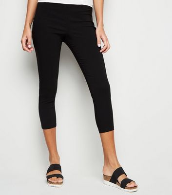 womens black capri trousers