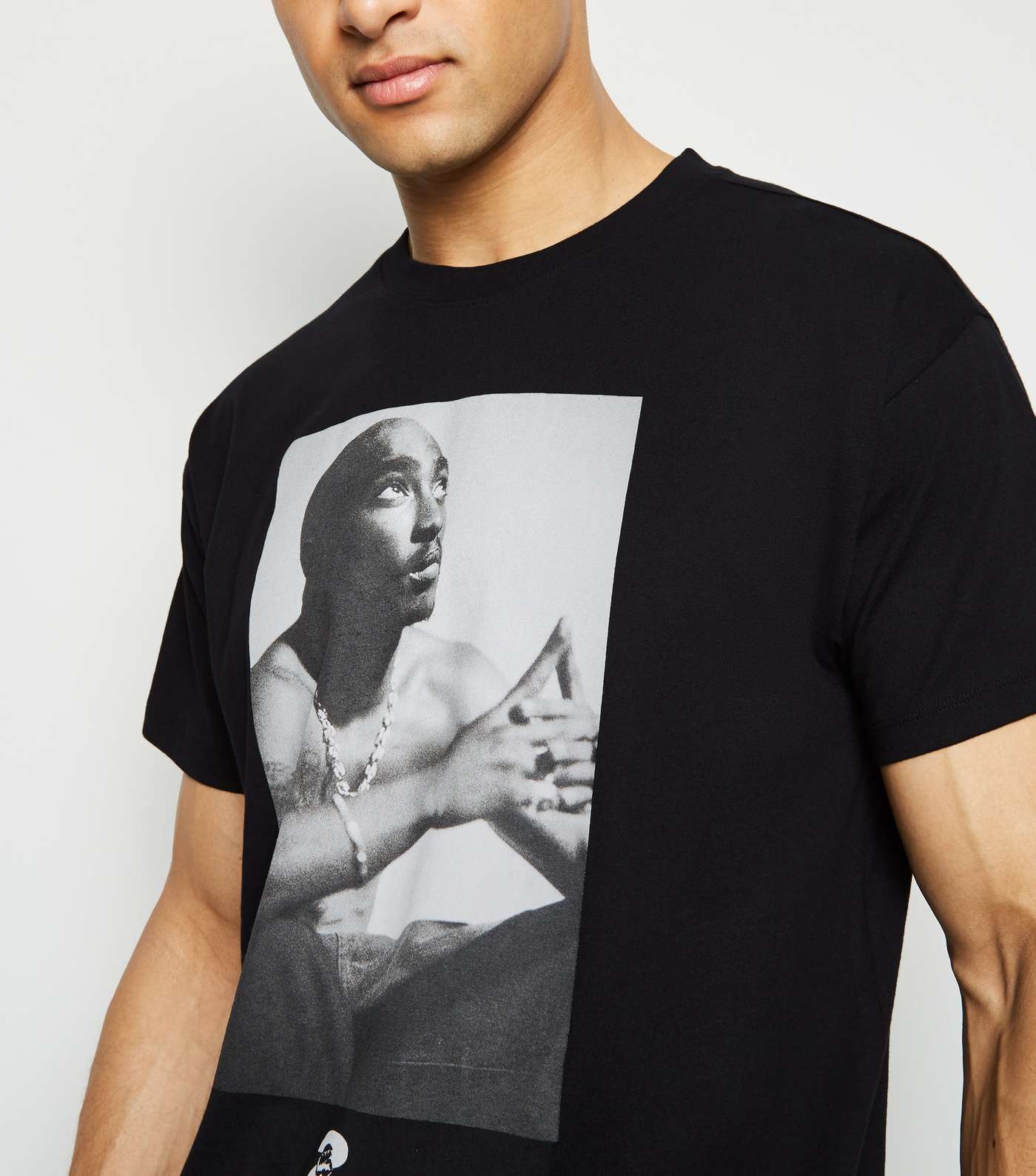 Black Photographic Print 2Pac T-Shirt Image 5