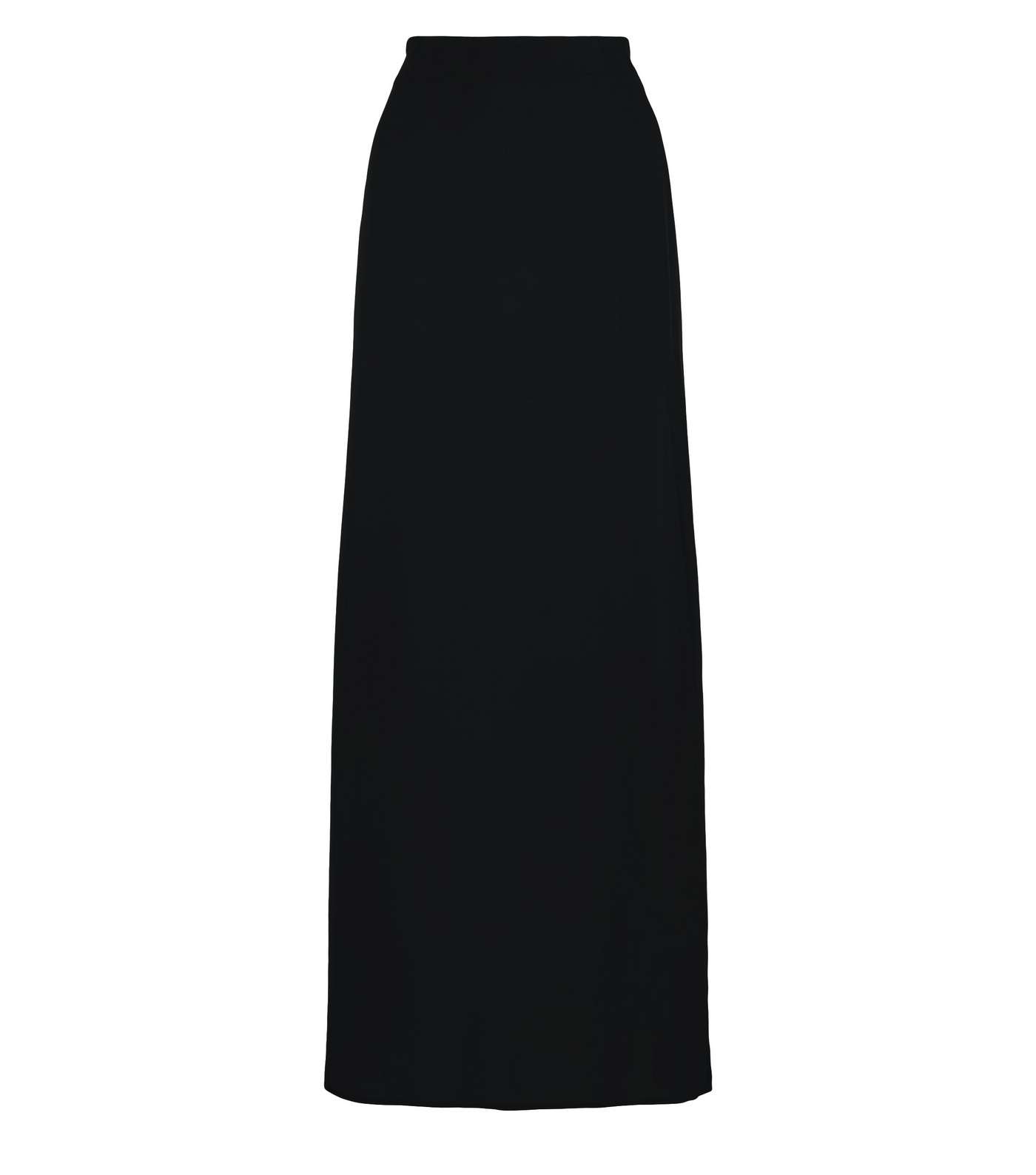 Black Side Split Maxi Skirt Image 4