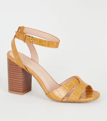 Yellow best sale croc sandals