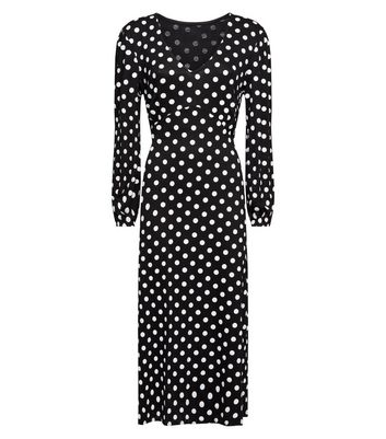 cameo rose polka dot dress