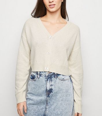 new look cream cardigan
