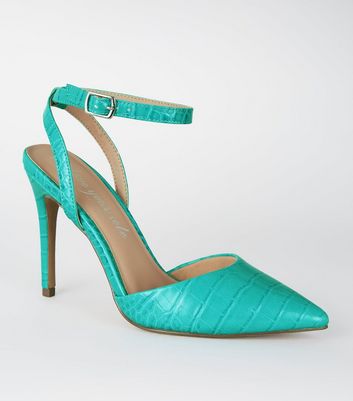 turquoise shoes new look