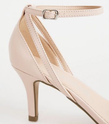 pink heels new look