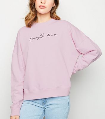 new look pink sweatshirt