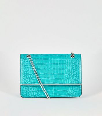 turquoise bag new look