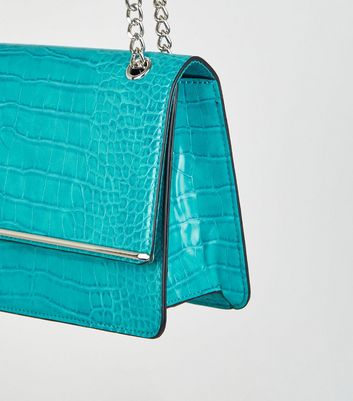 turquoise bag new look