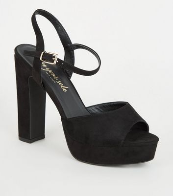 new look black heels