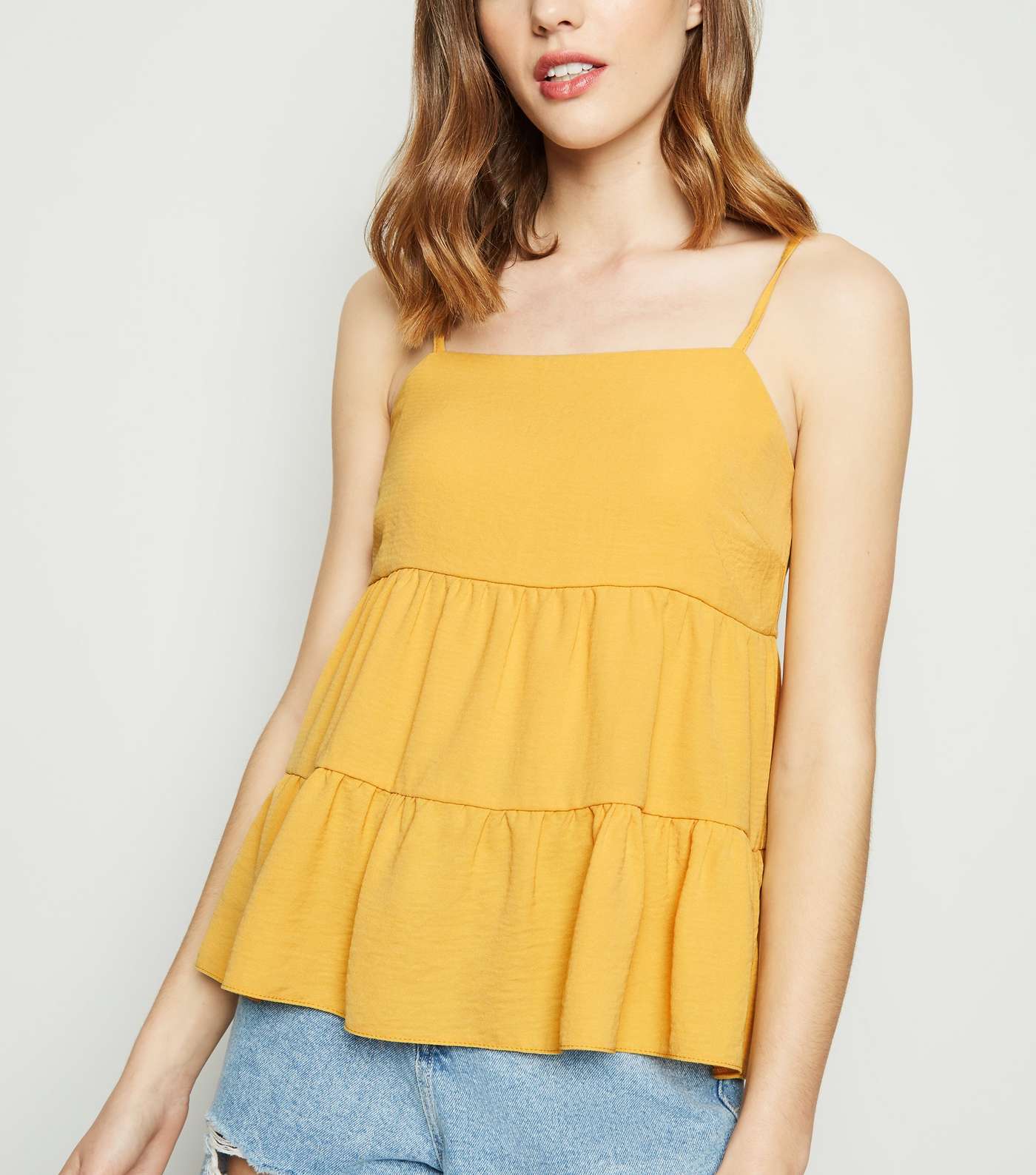Yellow Tiered Cami 