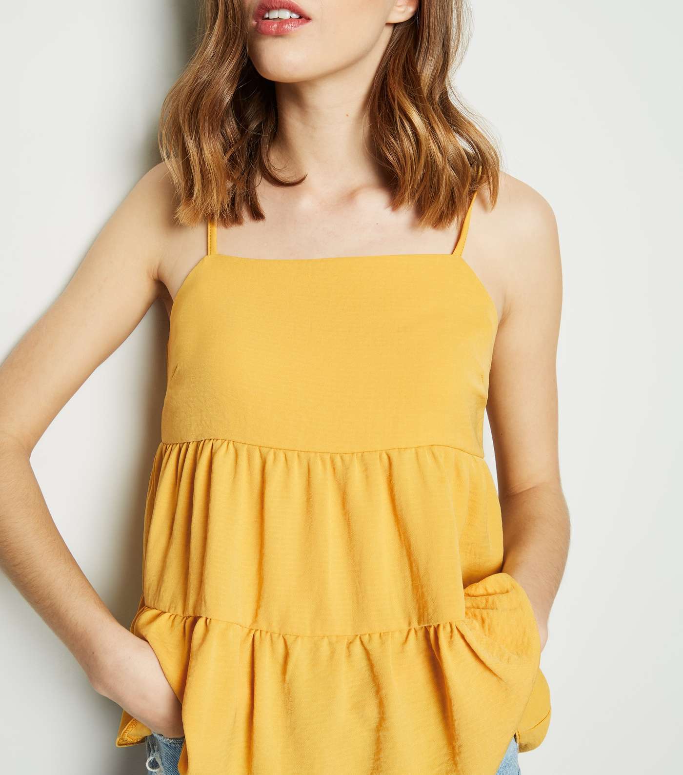 Yellow Tiered Cami  Image 5