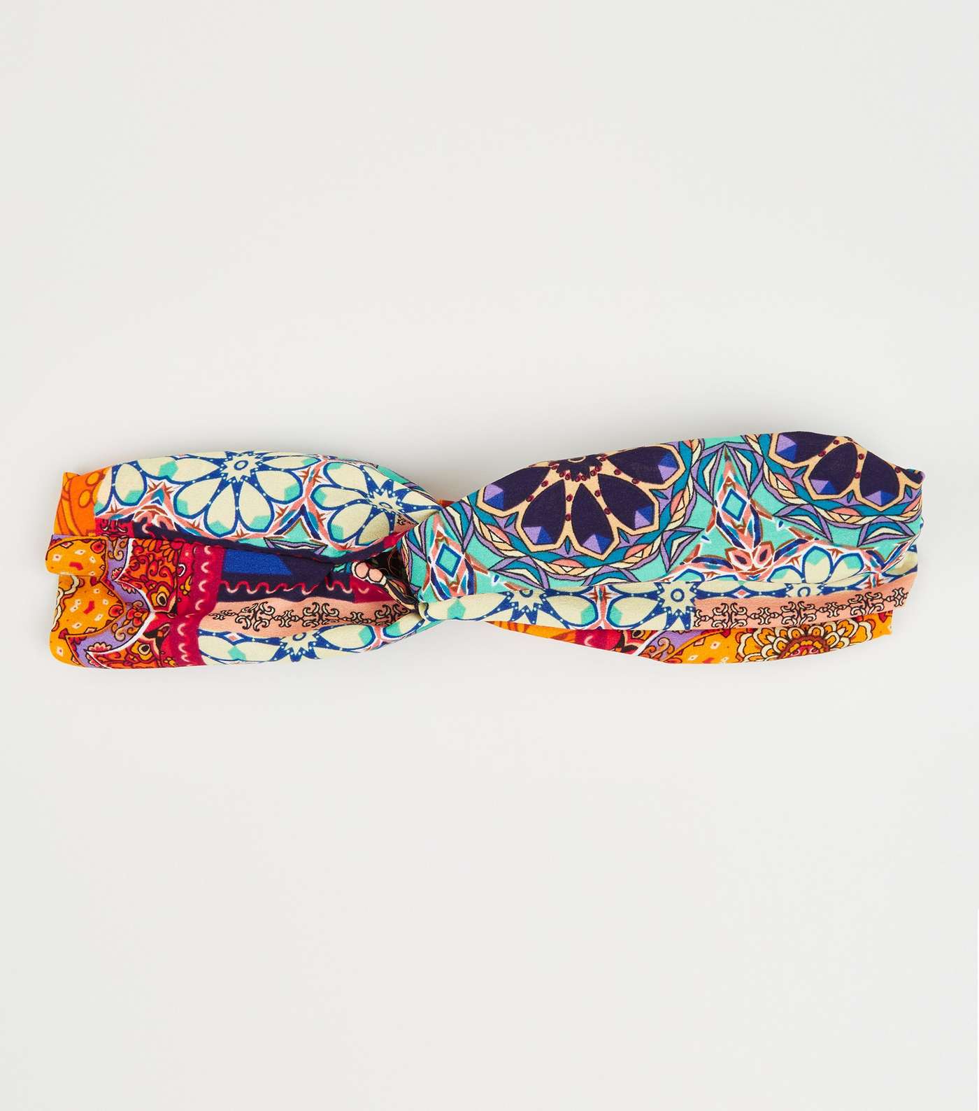 Multicoloured Patchwork Knot Headband