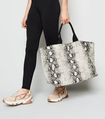 new look snake print bag