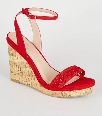 red cork wedges