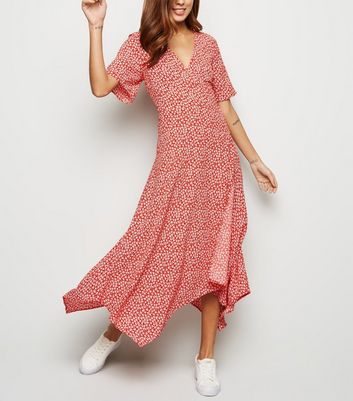 new look midi wrap dress