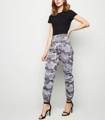 womens grey camo trousers