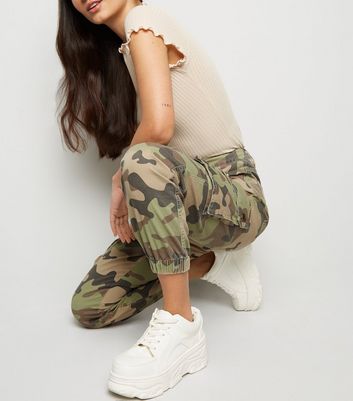 camo trousers womens new look