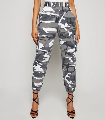 petite camo joggers