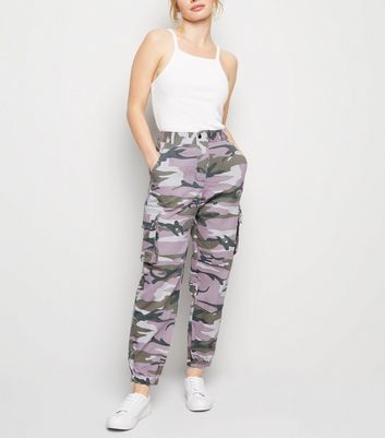 petite camo joggers