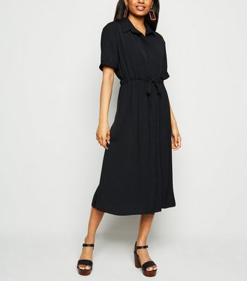 petite midi shirt dress