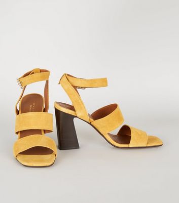 mustard heels new look