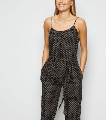 black cuffed jumpsuit