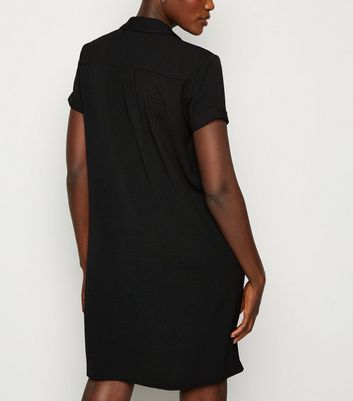 robe noire manche courte