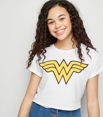 white wonder woman shirt