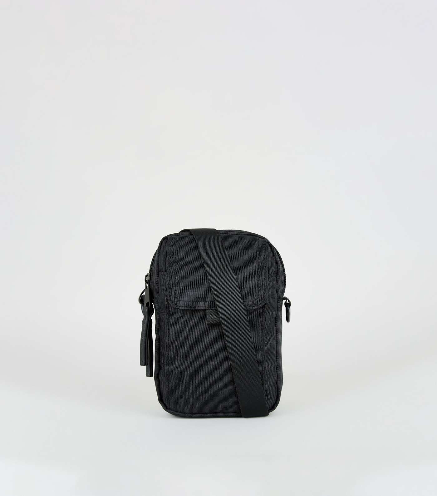 Black Magnetic Pocket Cross Body Bag
