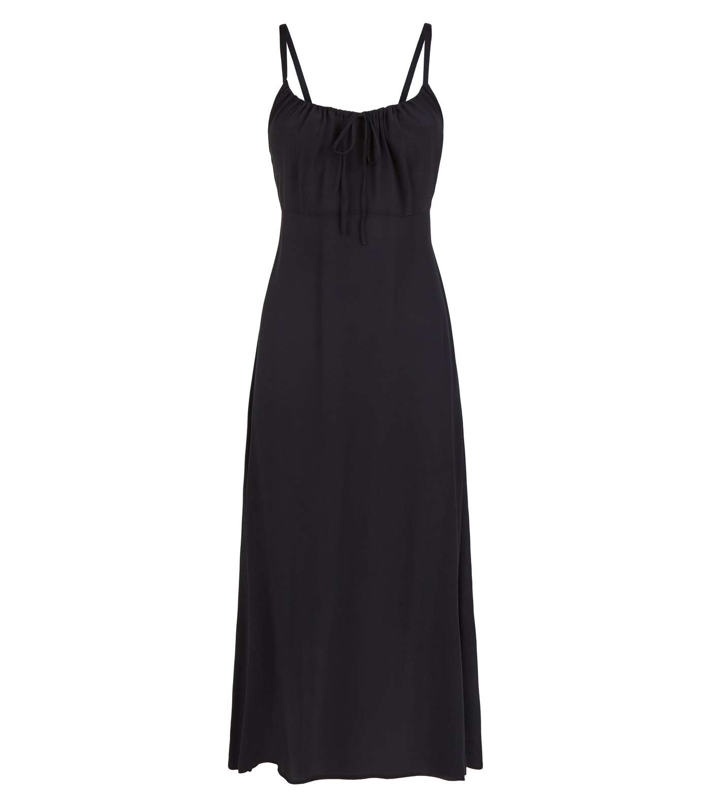 Black Strappy Midi Dress Image 4