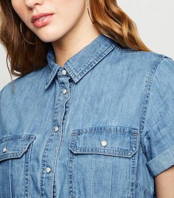 new look denim dress uk