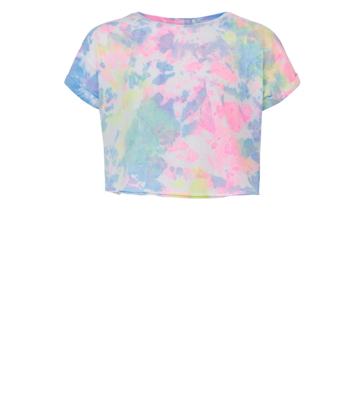 Girls Multicoloured Neon Tie Dye T-Shirt  Image 4