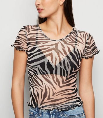tiger print t shirt womens