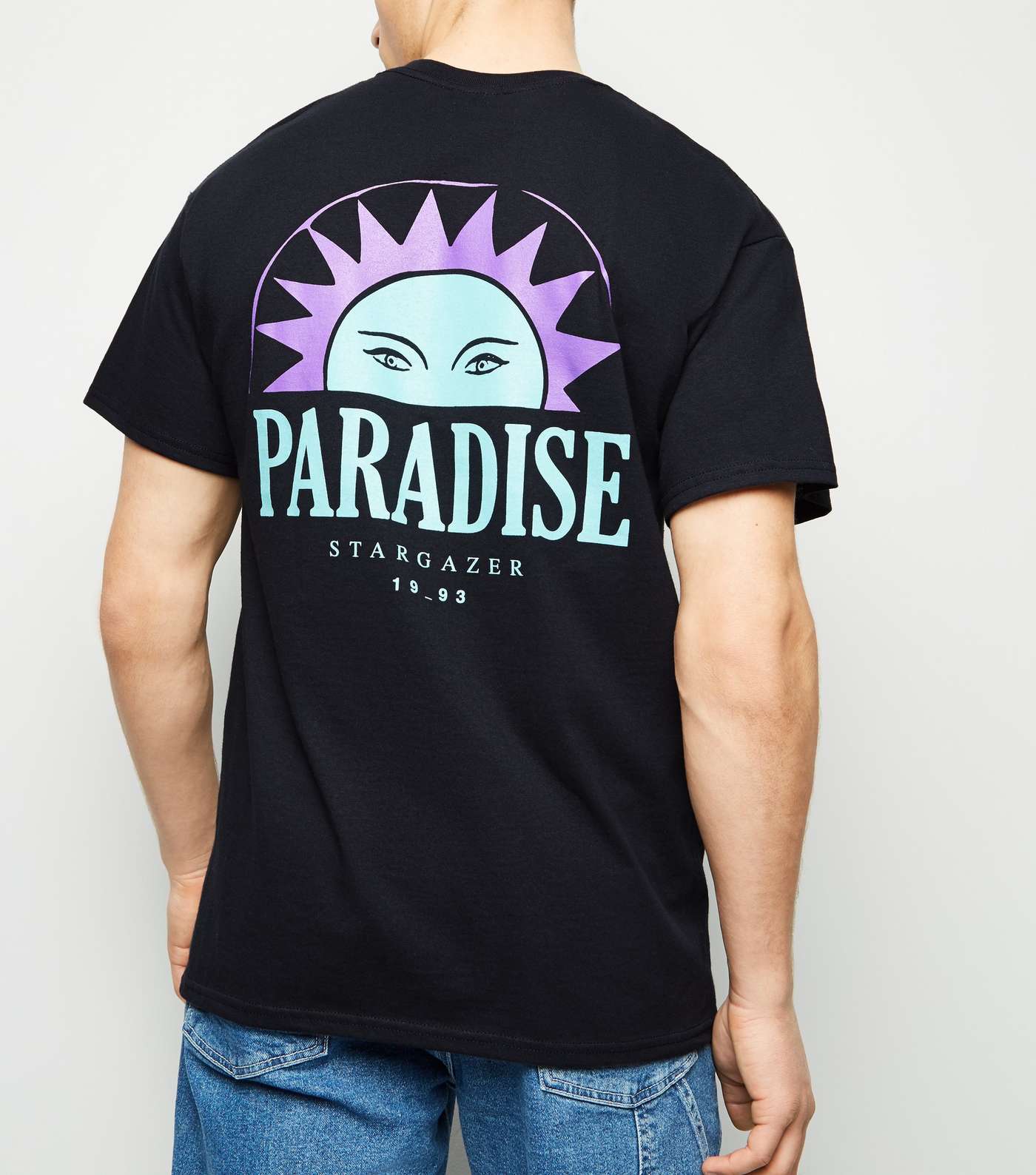 Black Paradise Slogan T-Shirt