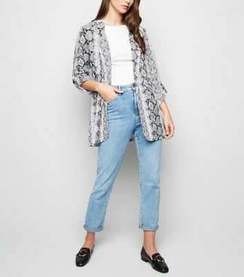 new look snake print jacket