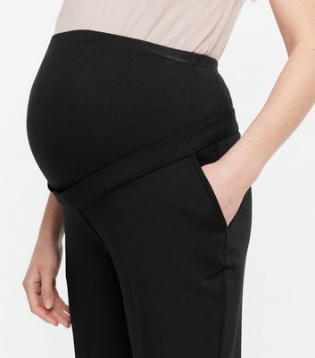Maternity Black Over Bump Trousers  New Look