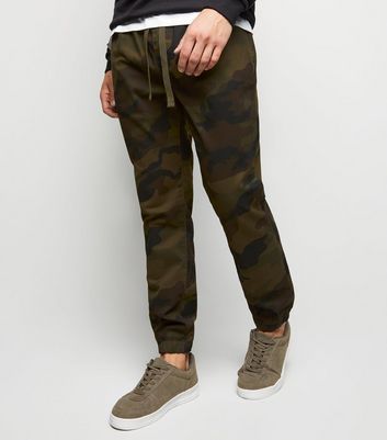 khaki camo joggers