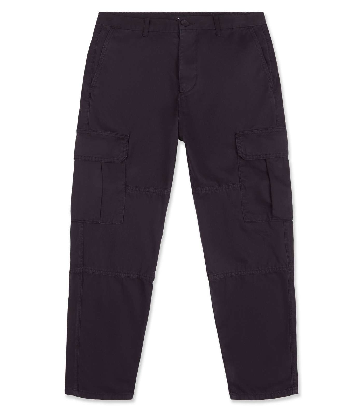 Black Slim Utility Trousers Image 4