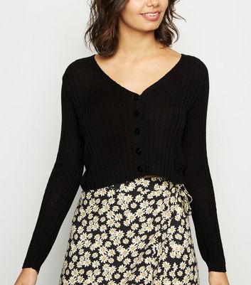 fine knit cropped cardigan