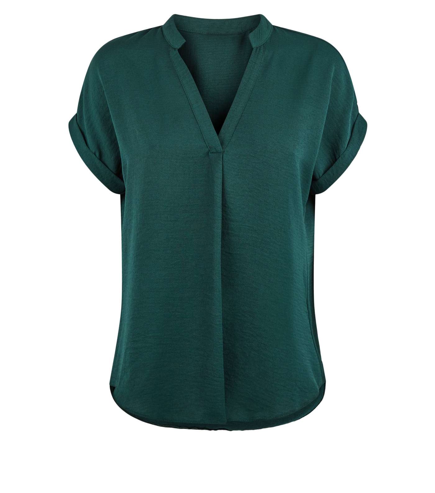 Dark Green Short Sleeve Overhead Shirt Image 4
