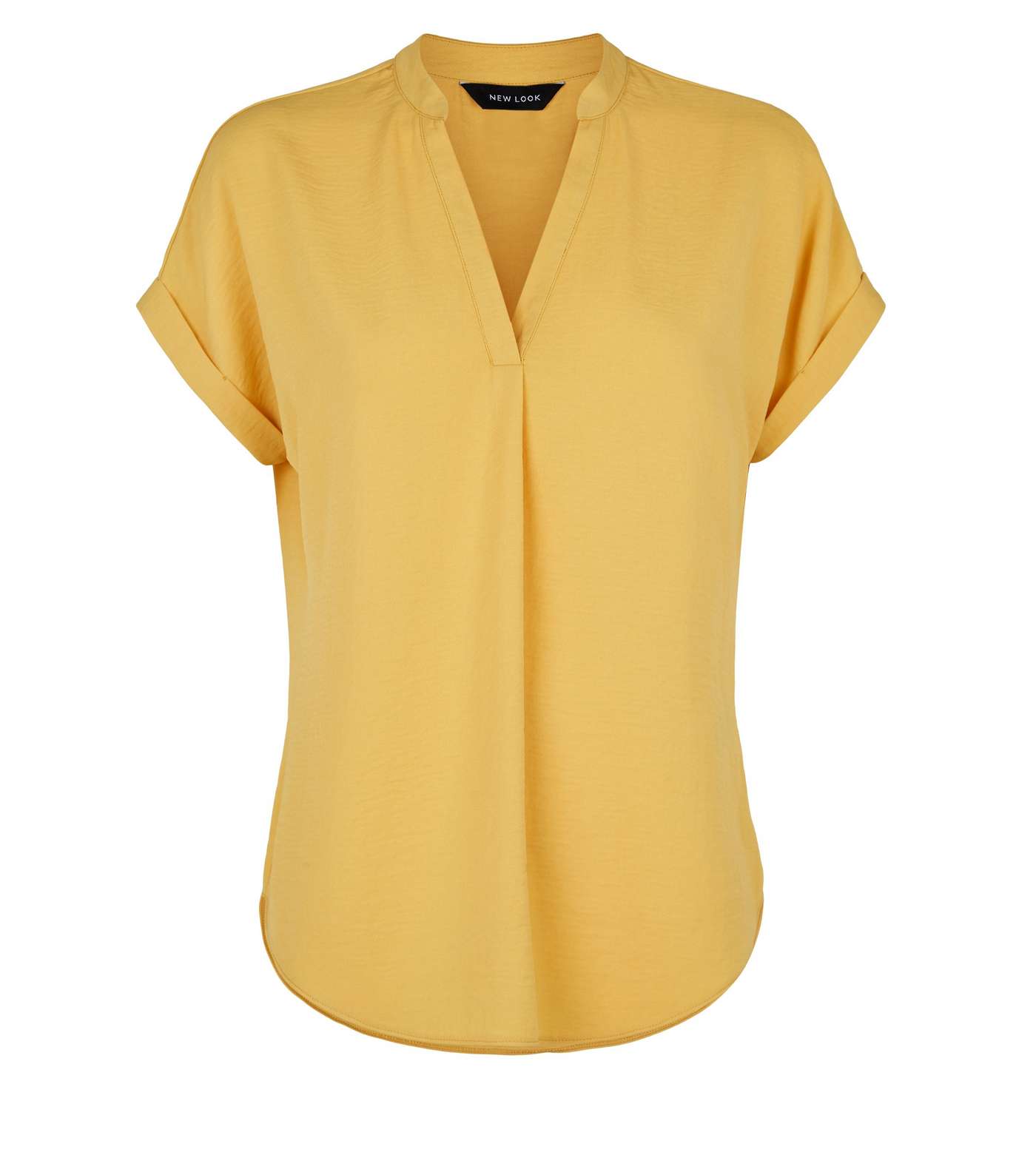 Mustard Short Sleeve Overhead Shirt Image 4