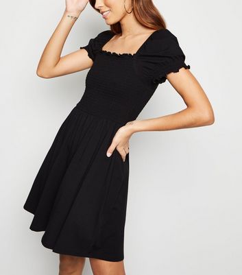 black milkmaid dress